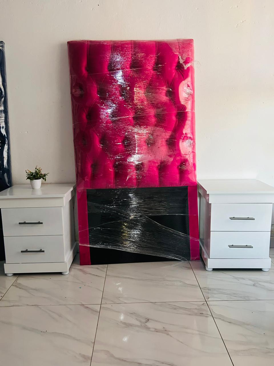 Kids headboard and pedestal combo