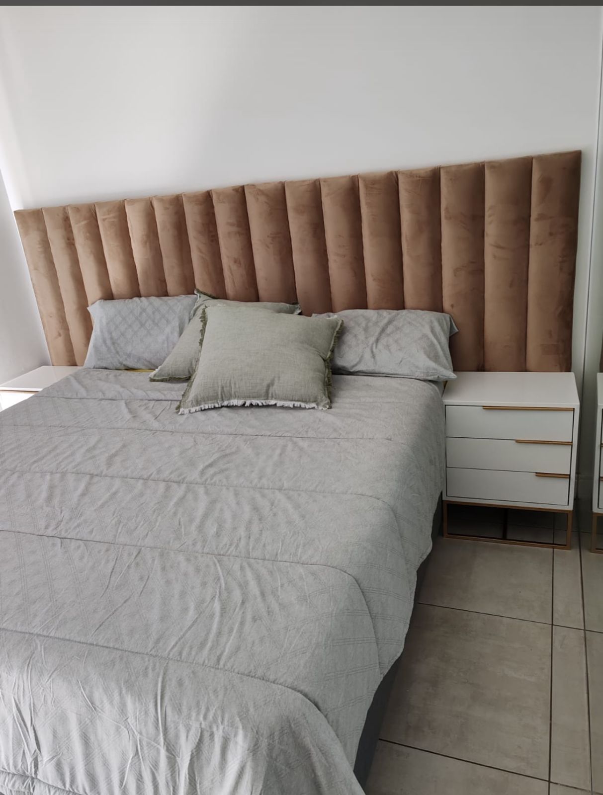 Extra length panel headboard set