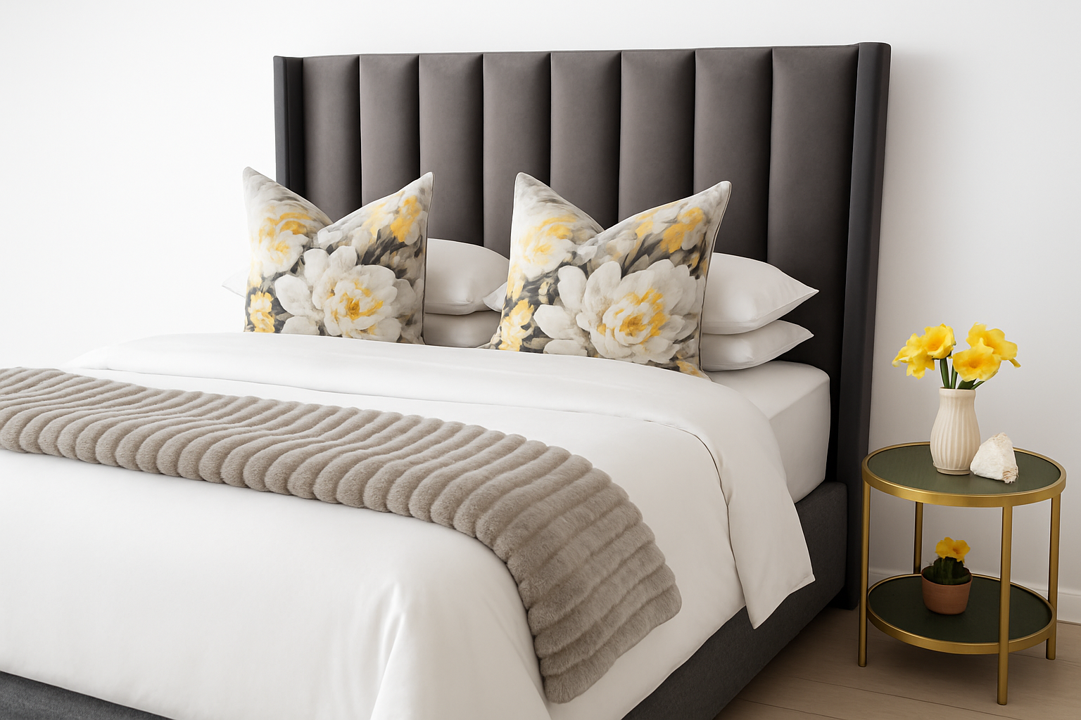 Cleaned up bedroom display